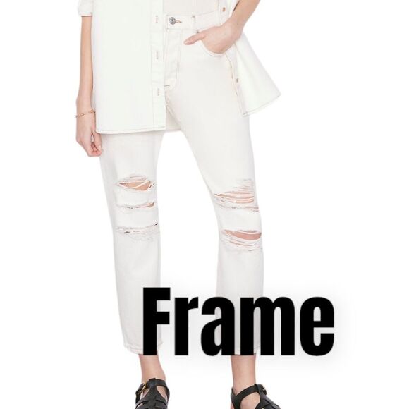 Frame HR Pegged Straight Fit Jeans - Picture 1 of 13